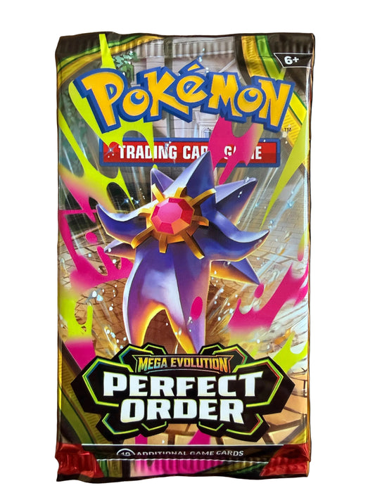 Pokémon Trading Card Game Mega Evolution Perfect Order booster pack.