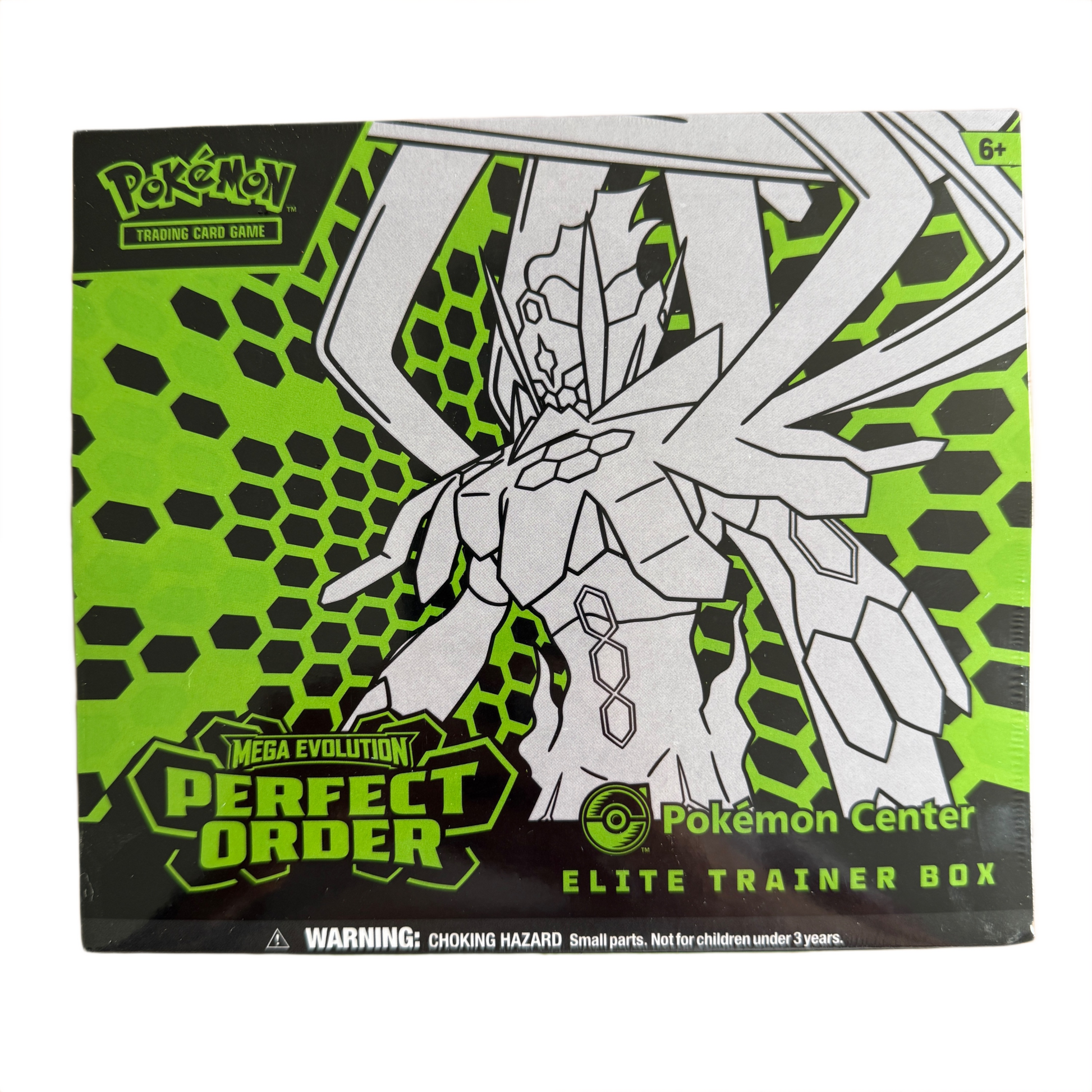 Front of Pokemon Centre Perfect Order ETB with white background