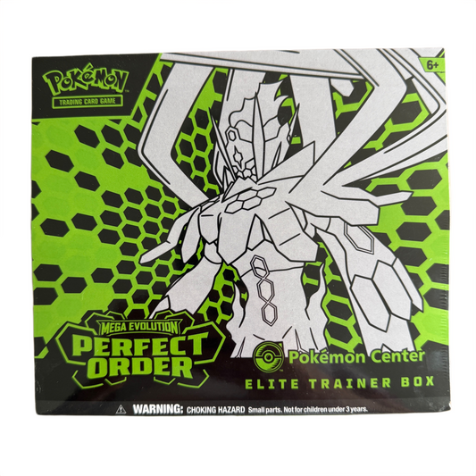 Front of Pokemon Centre Perfect Order ETB with white background