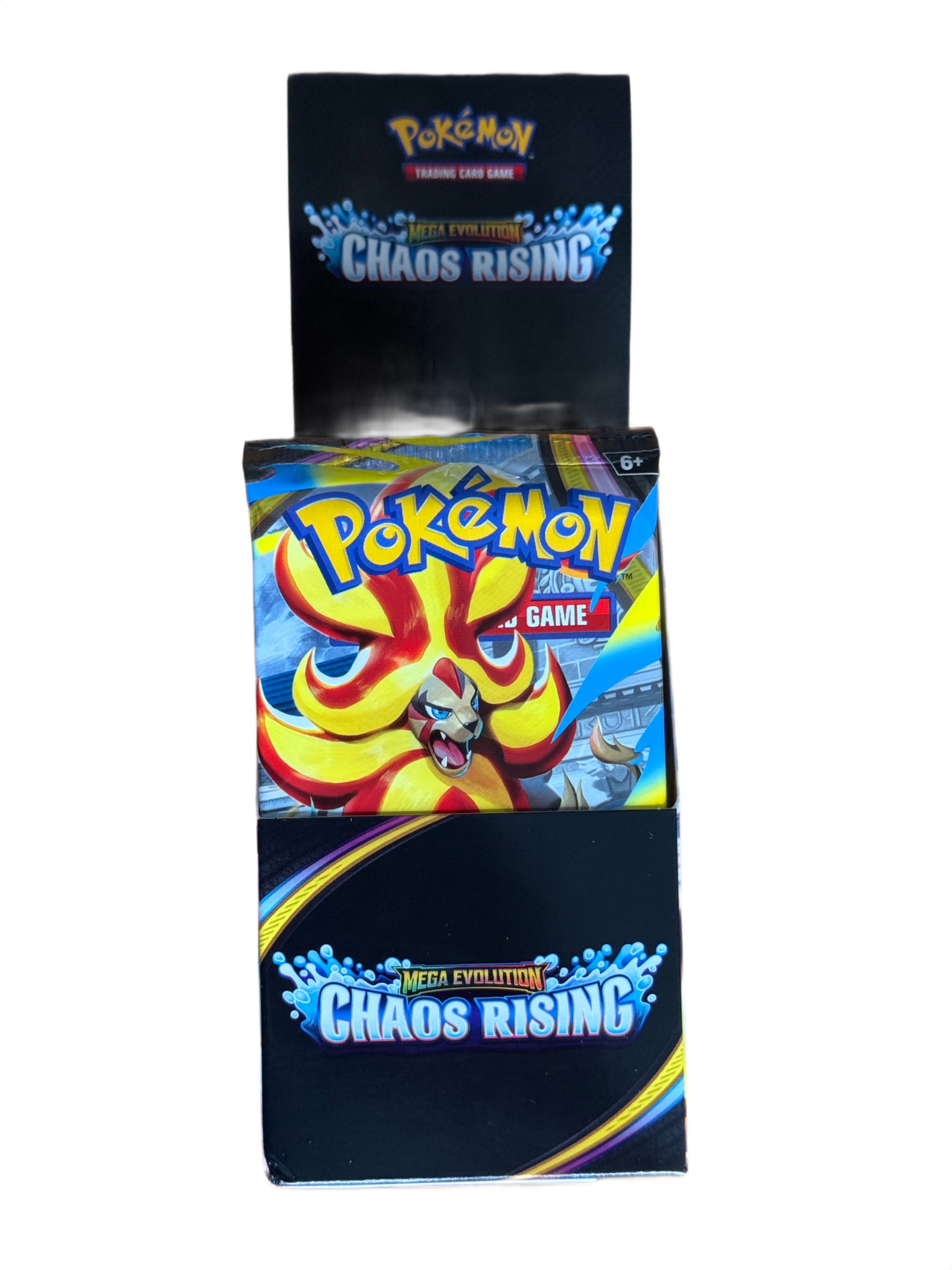 Pokémon Chaos Rising trading card game half booster packaging
