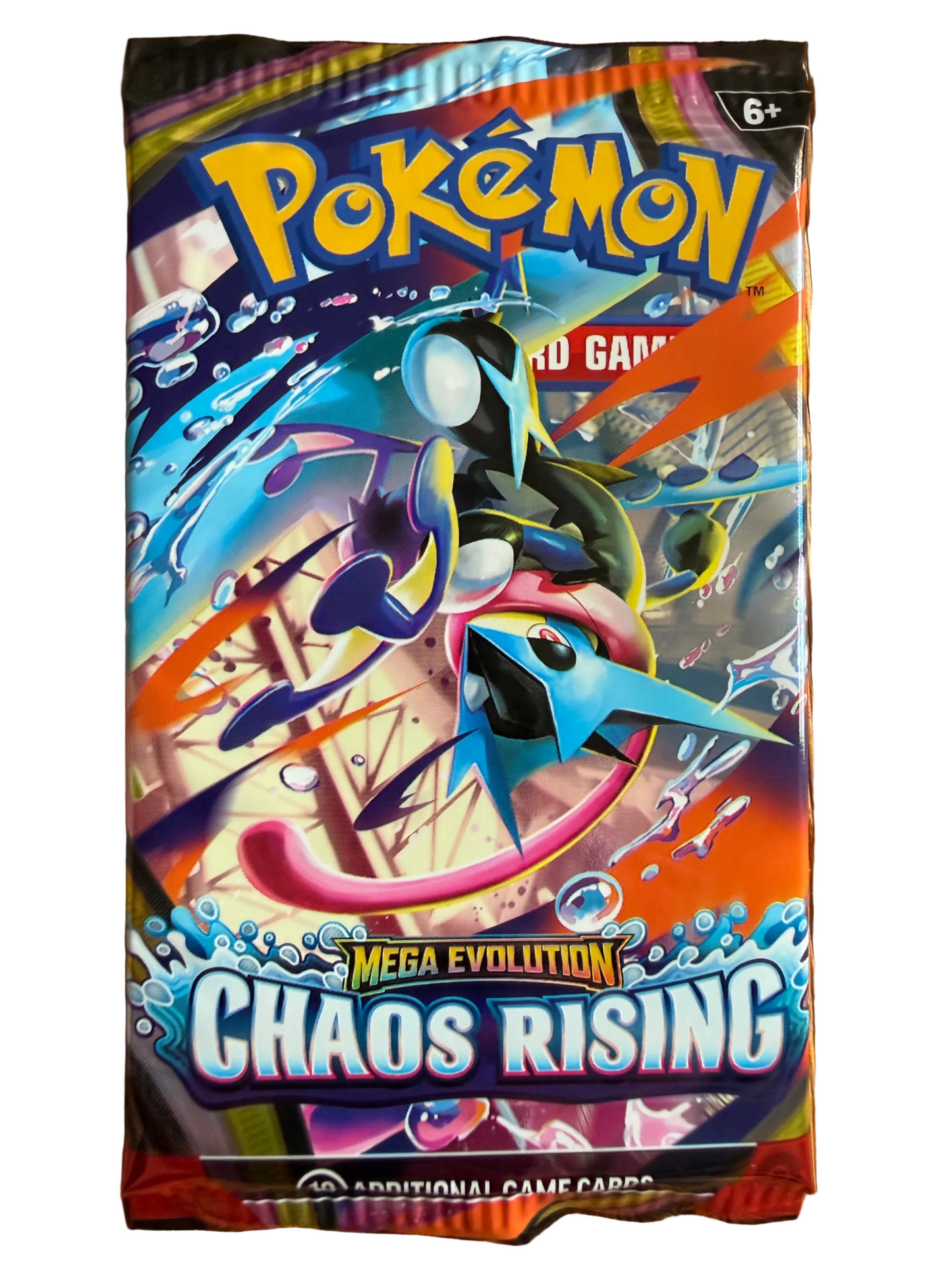 Pokémon Trading Card Game Mega Evolution Chaos Rising booster pack.