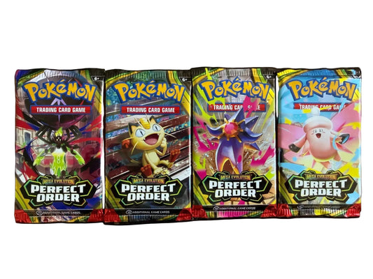 Four Booster packs of Pokemon Trading Card Game Chaos Rising