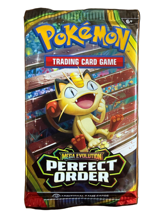 Pokémon Trading Card Game Mega Evolution Perfect Order booster pack.