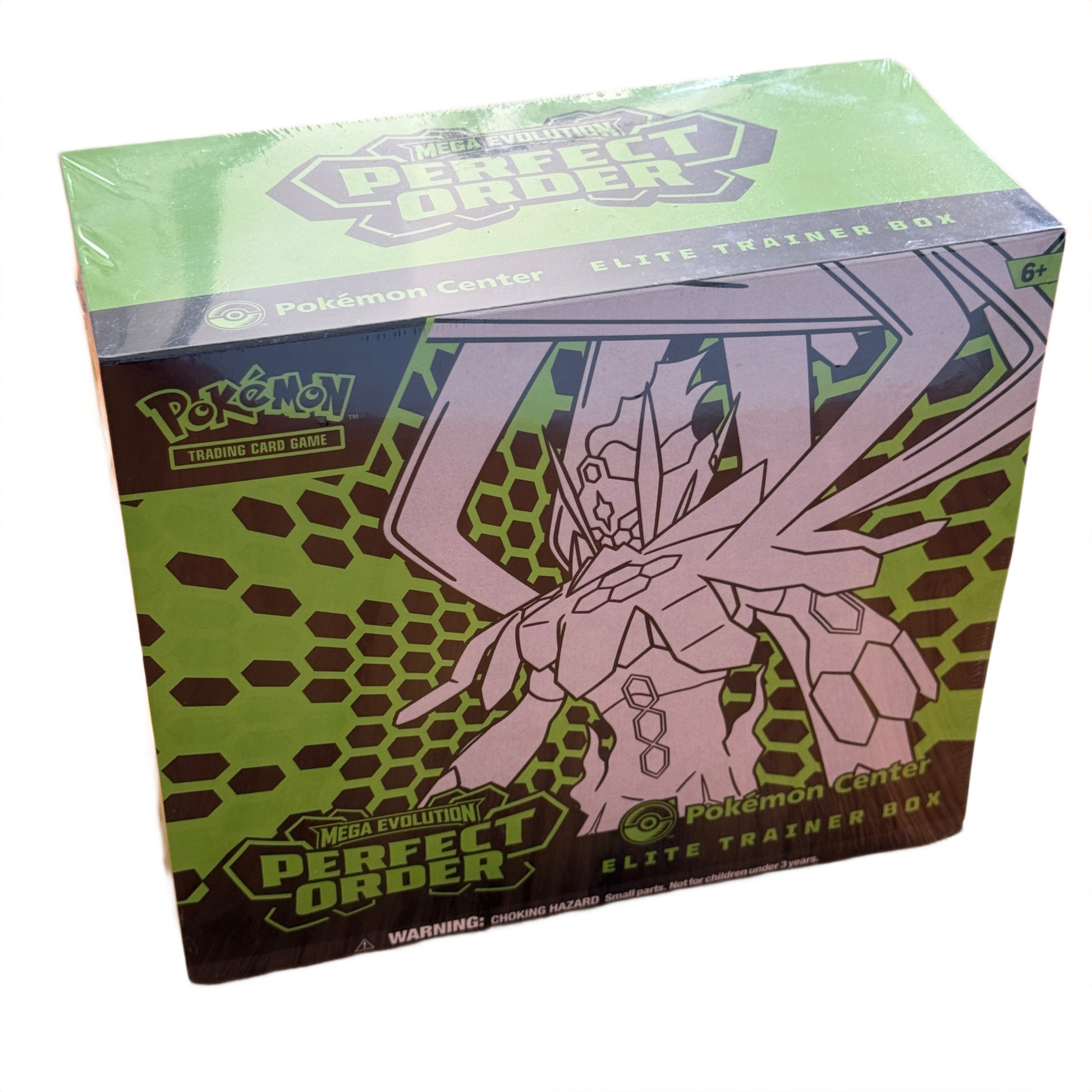 Pokemon Centre Perfect Order ETB with white background